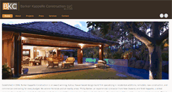 Desktop Screenshot of barkerkappelleconstruction.com